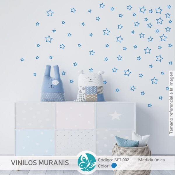 Set de Estrellas en Vinilo Decorativo | Vinilos Muranis Chile