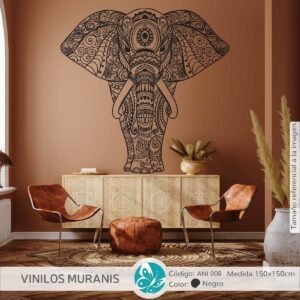 Vinilo Decorativo Elefante y Conejo | Vinilos Muranis Chile
