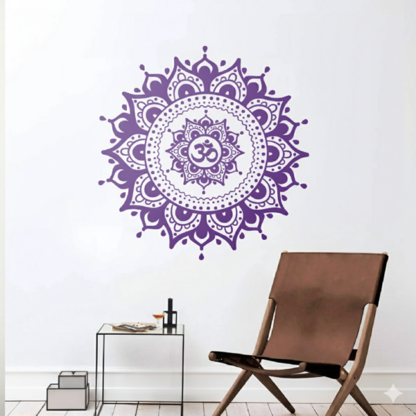 Vinilo Decorativo Mandala OM | Vinilos Muranis Chile