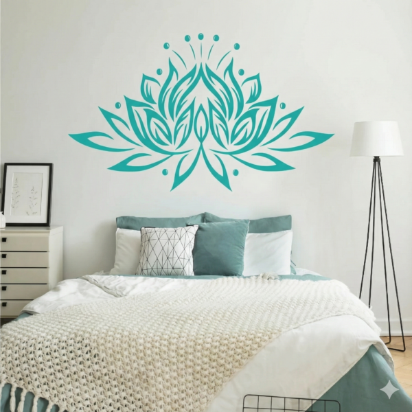 Vinilo Decorativo Flor de Loto Zen | Vinilos Muranis Chile