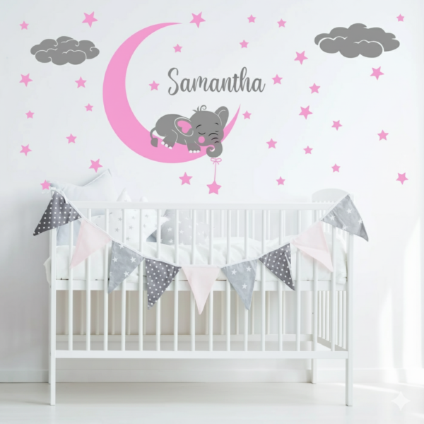 Vinilo Decorativo Infantil Elefantita