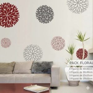Vinilo decorativo Pack Floral Mandalas Vinilo decorativo Pack Floral Mandalas