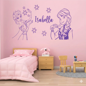Vinilo decorativo Frozen hermanas