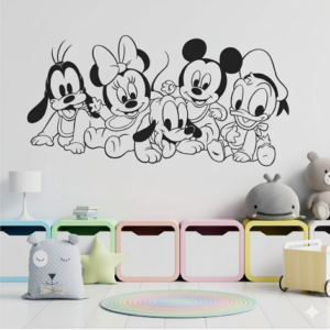 Vinilo decorativo mickey bebe y sus amigos Vinilo decorativo mickey bebe y sus amigos