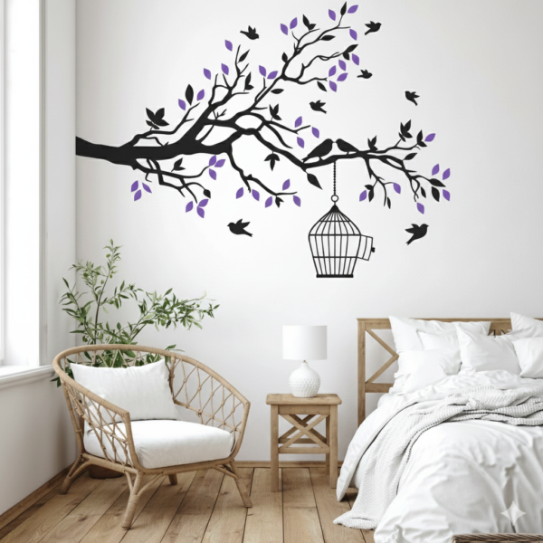 Gemini_Generated_Image_b3pmtgb3pmtgb3pm Vinilo Decorativo Floral Rama Libertad | Vinilos Muranis Chile