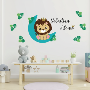 Vinilo Decorativo Rey León en la Luna Vinilo Decorativo Rey León en la Luna