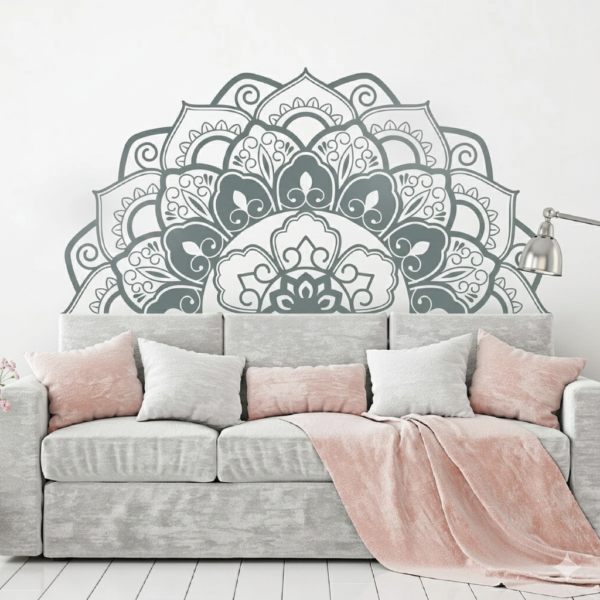 Vinilo Decorativo Media Mandala Cabecero | Vinilos Muranis Chile