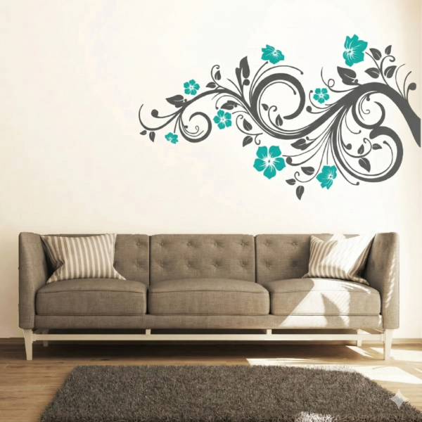 Vinilo decorativo Floral Bicolor(1) Vinilo decorativo Floral Bicolor