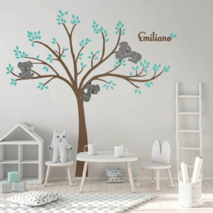 Vinilo decorativo árbolito de koalas Vinilo decorativo árbolito de koalas