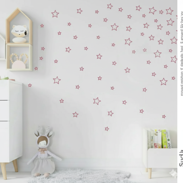 Set de estrellas en vinilo decorativo
