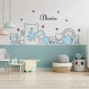 Vinilo Decorativo de bebe con Animalitos Guardianes