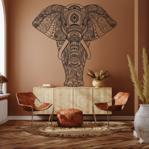 Vinilo decorativo mandala elefante Vinilo decorativo mandala elefante