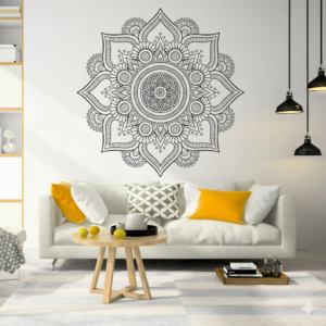 Vinilo Decorativo Mandala Floral | Vinilos Muranis Chile