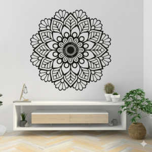 Vinilo Decorativo Mandala Floreciente | Vinilos Muranis Chile