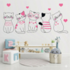 Vinilo decorativo GATITOS CON ESTILO Vinilo decorativo GATITOS CON ESTILO