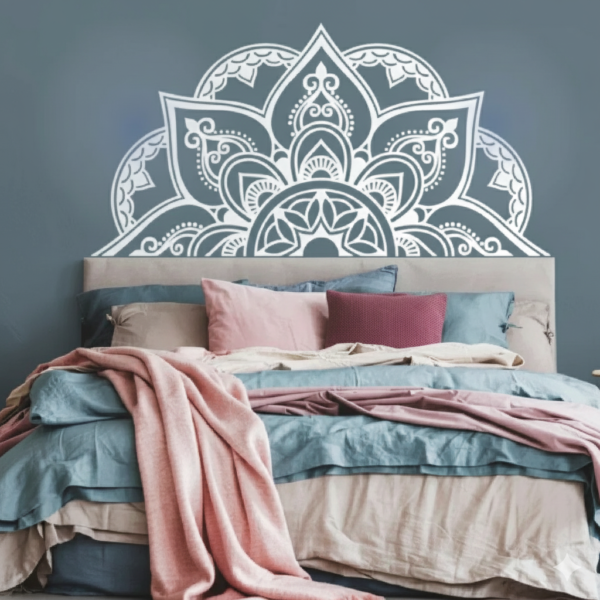 Vinilo Decorativo Media Mandala Cabecero Energía | Vinilos Muranis Chile