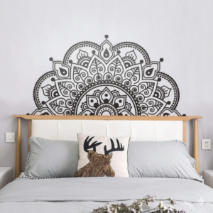 Vinilo Decorativo Media Mandala Cabecero Intrincado | Vinilos Muranis Chile