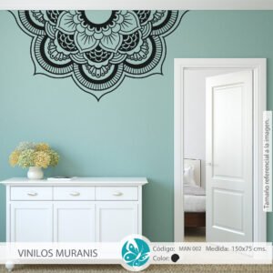Vinilo Decorativo Media Mandala Cornisa | Vinilos Muranis Chile