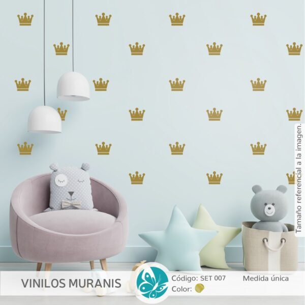 Set Coronas en Vinilo Decorativo