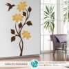 Vinilo Decorativo Flor Vibrante y Colibrí | Vinilos Muranis Chile