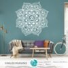 Vinilo Decorativo Mandala OM en Contorno | Vinilos Muranis Chile