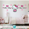 Vinilo decortivo Hello Kitty nombre personalizado